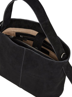 Suede Fraya Small Bag - Black