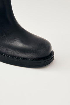 Sajan Leather Boots - Black