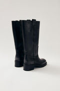 Sajan Leather Boots - Black
