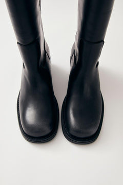 Sajan Leather Boots - Black