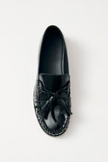 Marietta Onix Leather Loafers - Black