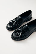 Marietta Onix Leather Loafers - Black