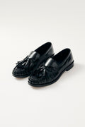 Marietta Onix Leather Loafers - Black