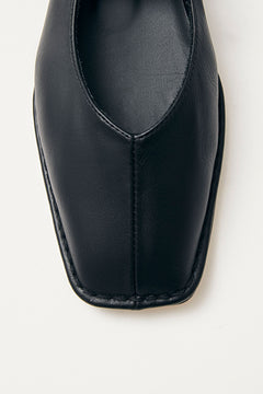 Sway Leather Ballet Flats - Black