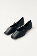 Sway Leather Ballet Flats - Black
