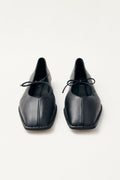 Sway Leather Ballet Flats - Black