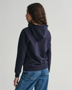 Regular Tonal Shield Hoodie - Evening Blue