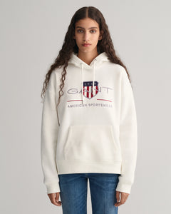Rel Archive Shield Hoodie - Eggshell