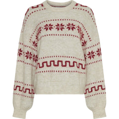 Lerato Hope Pullover Aop - Oat Mel Rhubarb
