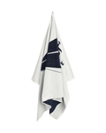 Sailing Print Beach Towel - White