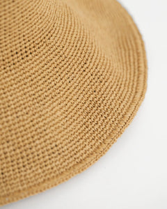 Straw Hat - Caramel Beige
