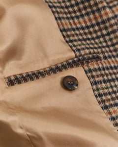 Reg Wool Houndstooth Blazer - Roasted Walnut