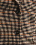 Reg Wool Houndstooth Blazer - Roasted Walnut