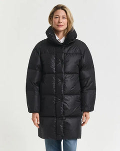 Relaxed Down Coat - Black