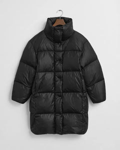 Relaxed Down Coat - Black