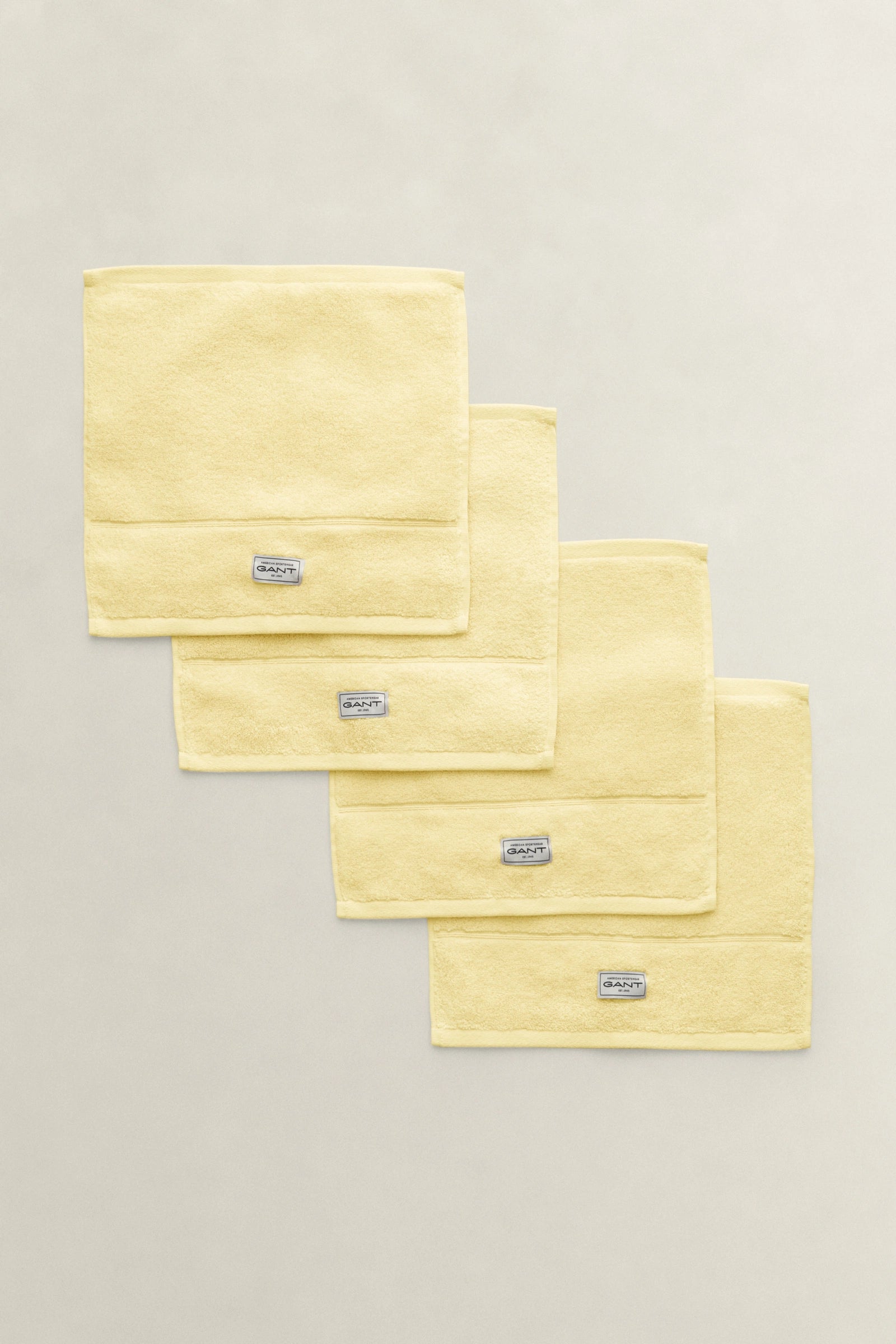 Premium Towel 30X30 4-Pack - Vanilla Yellow