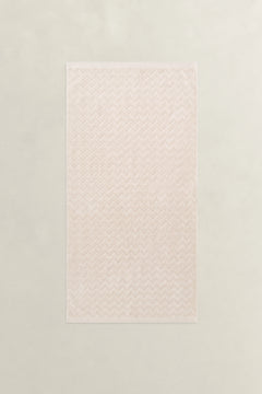 Jacquard Herringbone Towel 70X140 - Faded Beige