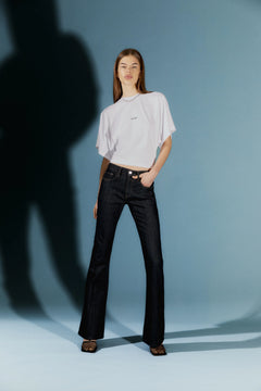 Flared Denim - Dark Blue