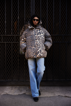 Leo Puffers Midi Jacket - Almond Milk