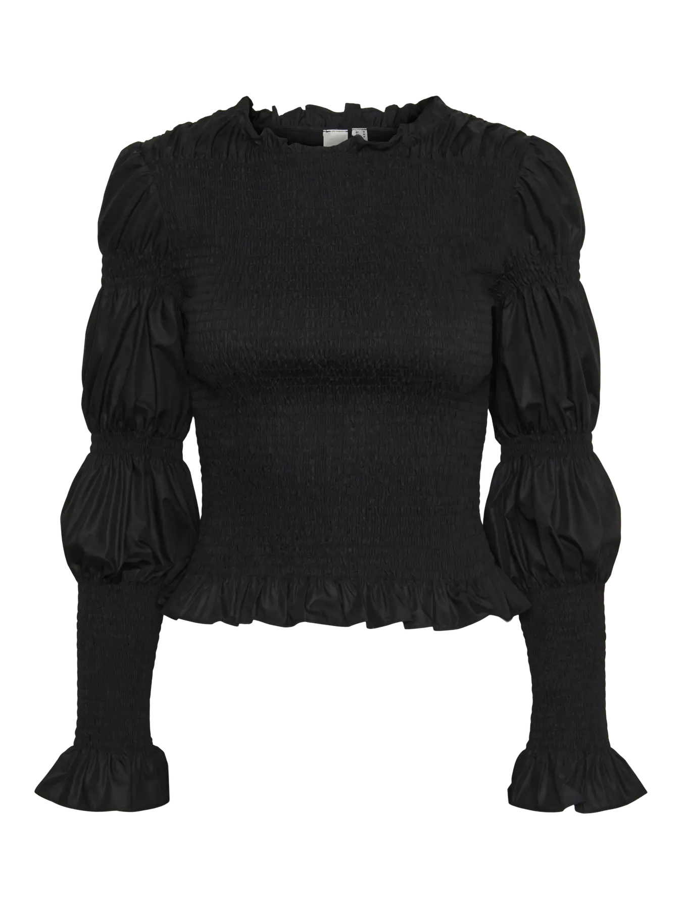 Yaschemma Ls Smock Top - Black