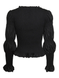 Yaschemma Ls Smock Top - Black
