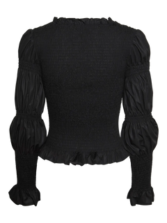 Yaschemma Ls Smock Top - Black
