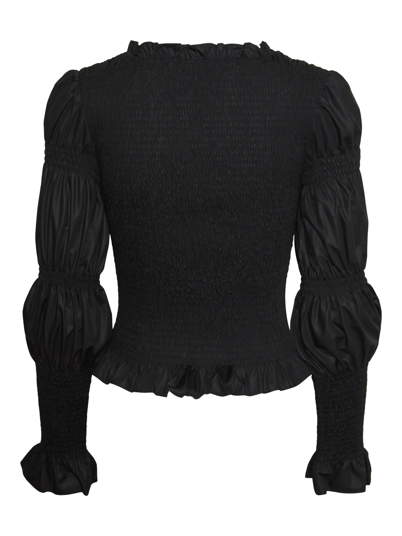 Yaschemma Ls Smock Top - Black