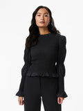 Yaschemma Ls Smock Top - Black
