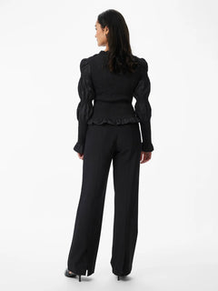 Yaschemma Ls Smock Top - Black