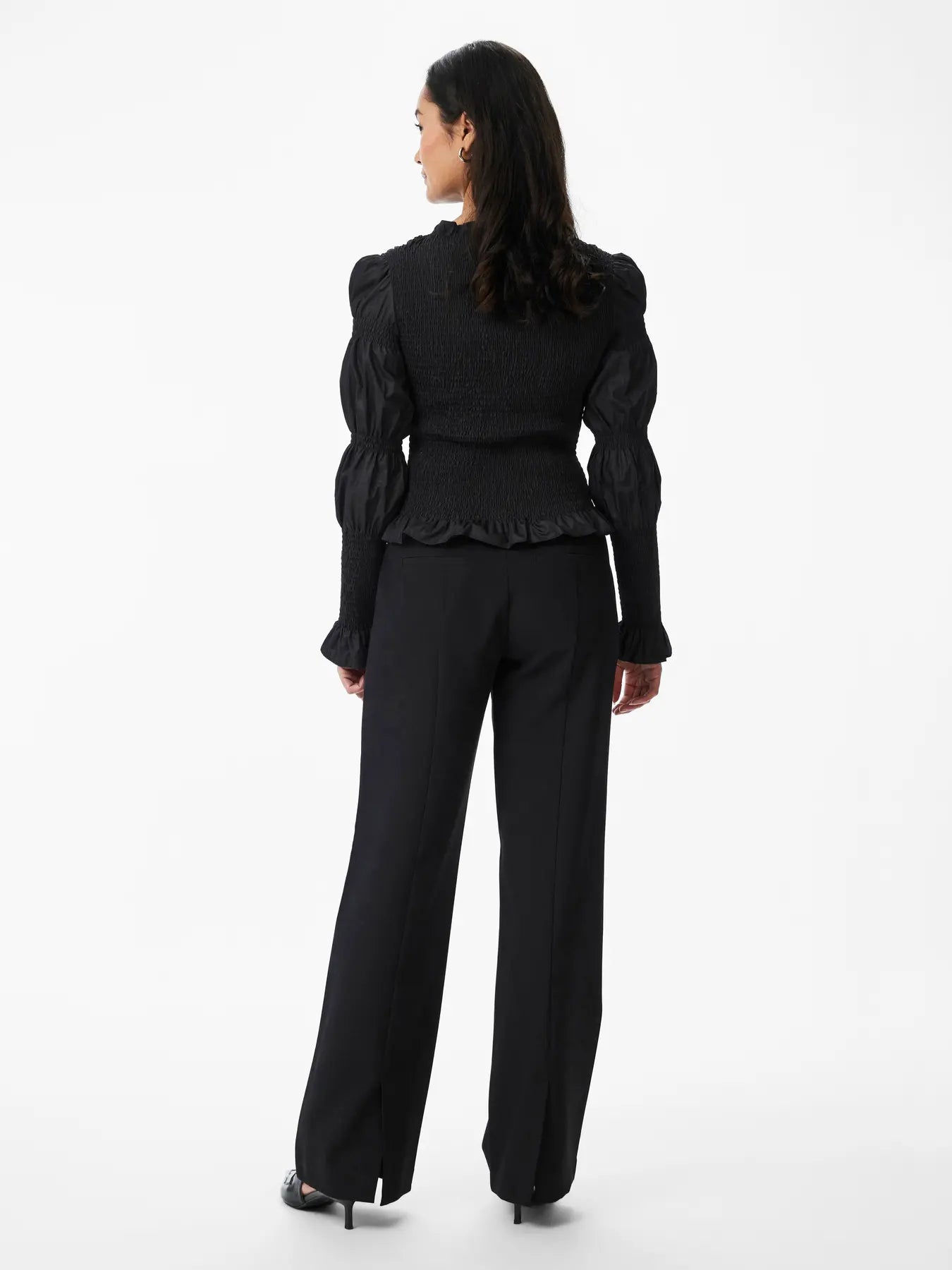 Yaschemma Ls Smock Top - Black