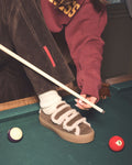 Shearling Low Velcro - Dark Brown