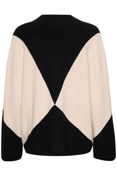 RudiIW Intarsia Pullover - French Oak/Black