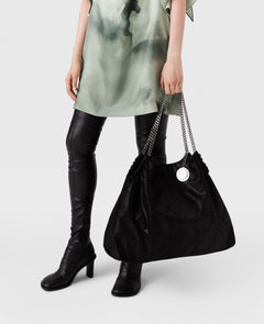 Falabella Drawstring Tote Bag - Black