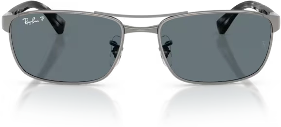 Ray-Ban RB3778 Solglasögon - Gunmetal / Mörkblå Polar