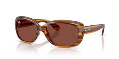Jackie Ohh - Striped Red Havana - Red