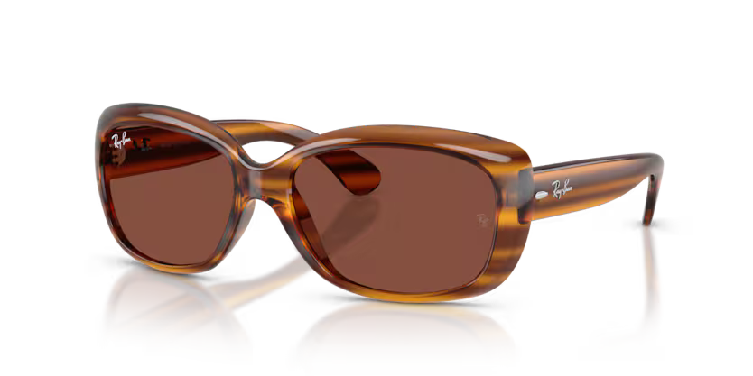 Jackie Ohh - Striped Red Havana - Red