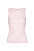 Peggy Rib Boatneck Top - Light Pink