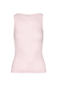 Peggy Rib Boatneck Top - Light Pink