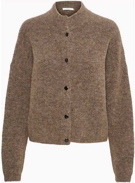 AlphaGZ Short Cardigan - Dark Sand Melange