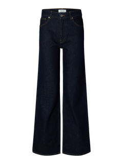 Wide Bea-Kori Hw Jeans - Dark Blue Denim