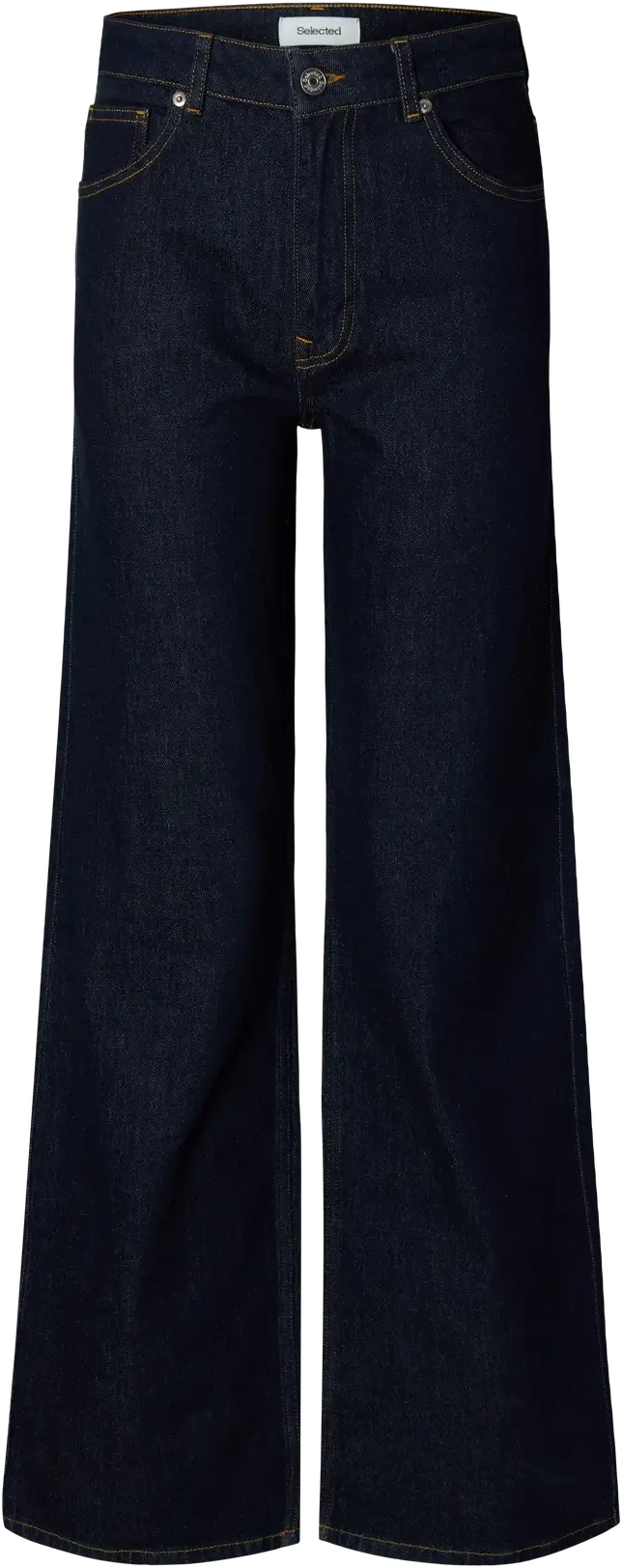 Wide Bea-Kori Hw Jeans - Dark Blue Denim
