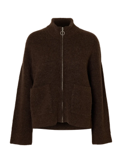 Sia Ras Ls Knit Zipper Cardigan Noos - Delicioso