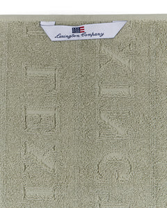 Velour Jacquard Logo Towel 30X50 - Vintage Green