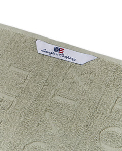 Velour Jacquard Logo Towel 70X130 - Vintage Green