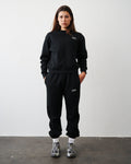 Organic Fitted Sweatpants - Black