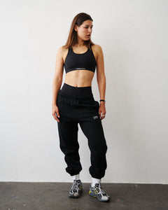 Organic Fitted Sweatpants - Black