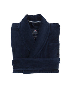 Hotel Velour Robe - Dress Blue