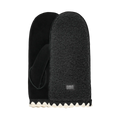W Uggfluff Scalloped Mitten - Black