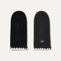 W Uggfluff Scalloped Mitten - Black
