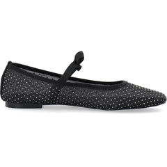 Rhinestone Bow Ballerina - Black